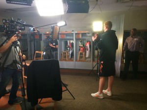 Tiger variation Sound Devices Sony PMW–F55 nfl Nashville fs1 Fox Sports 1 fox sports fox dc D.C. Cincinnati Chicago Bengals Andy Dalton  Go To Team Crews team up for Fox Ventures in Bengals Country nashville video crew 